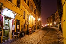 Nočná ulička starého Lublina