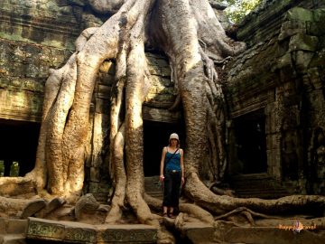 V svätyniach Angkor vat, Kambodža