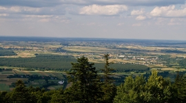 Pohľad z vrchu Łysa Góra (595 m. n. m.)
