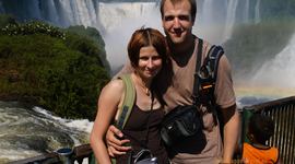 Pri vodopádoch Iguaçu z brazílskej strany