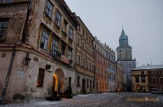 Lublin: zimný súmrak